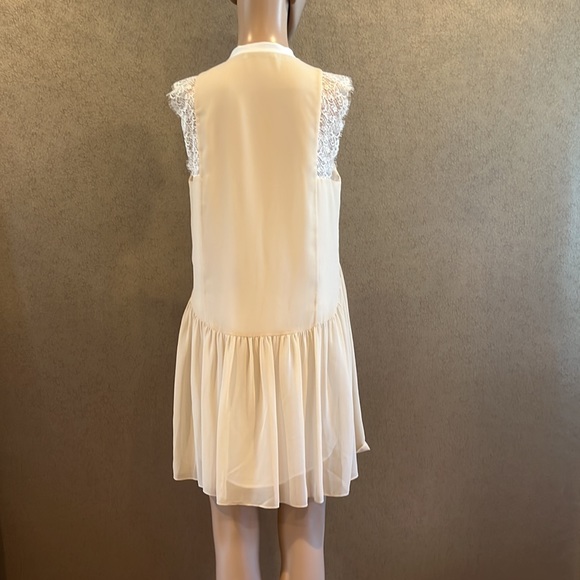 SANDRO Paris lace trim dress - Picture 3 of 4